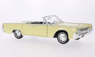 Lincoln Continental 4-Door Convertible, Light Yellow, Softtop, 1961