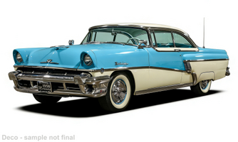 Mercury MontClair Hardtop, modro-béžové, 1956