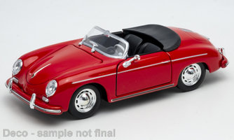 Porsche 356 A Speedster, červená