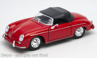 Porsche 356 A Speedster, červená