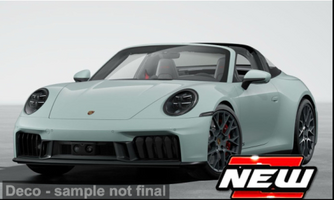 Porsche 911 (992.2) Targa 4 GTS Hybrid, světle zelená, 2025