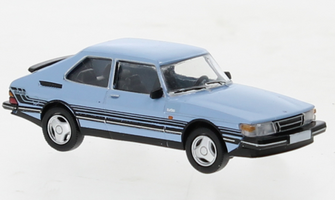Saab 900 Turbo, svetlomodrá/dekor, 1986