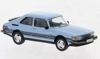 Saab 900 Turbo, svetlomodrá/dekor, 1986