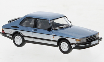 Saab 900 Turbo 1986, metalíza modrá/strieborná