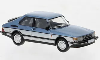 Saab 900 Turbo 1986, metalíza modrá/strieborná