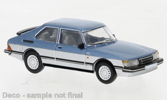 Saab 900 Turbo 1986 , metallic-blau/silver