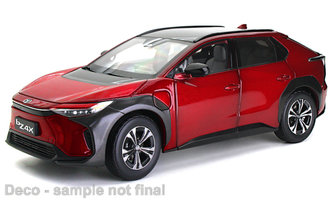Toyota bz4x, metalická červená, RHD, 2022
