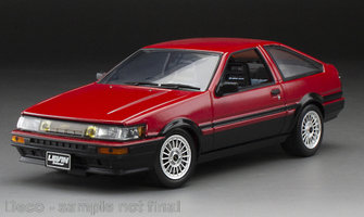 Toyota Corolla Levin (AE86), red/black, 1985