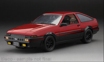 Toyota Sprinter Trueno (AE86), rot/schwarz