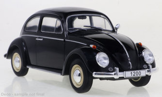 VW Beetle, čierny, 1960