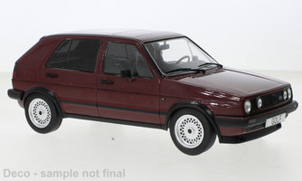 VW Golf II GTI, metalíza tmavo-červená, 1984