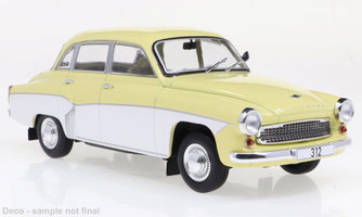 Wartburg 312, žlutá/bílá, 1965