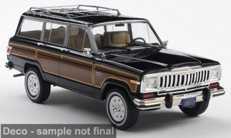 Jeep Grand Wagoneer, čierny/drevený vzhlad, 1981