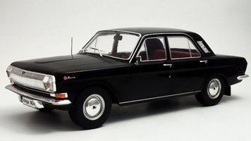 Car Wolga M24, black, 1972