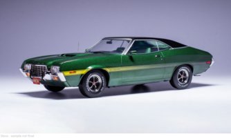 Ford Gran Torino Sport, tmavo zelená, 1972