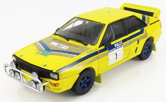 AUDI - QUATTRO (night version) N 1 WINNER RALLY HONG KONG-BEIJING 1986 S.BLOMQVIST - B.BERGLUND - YELLOW BLUE