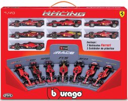 Ferrari 7 Car Set: SF90 + SF1000 + SF21 + F1-75 + SF23 + 2xSF24