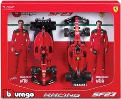 FERRARI  Set F1 2x SF-23 TEAM SCUDERIA FERRARI N 16 SEASON 2023