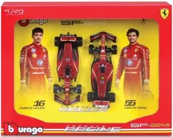 FERRARI - SET F1 2x SF-24 Team SCUDERIA FERRARI N 16 Saison 2024