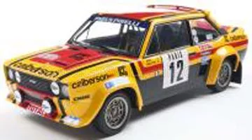 FIAT - 131 ABARTH TEAM CALBERSON N 12 7th RALLY MONTECARLO 1980 MICHELLE MOUTON - ANNIE ARRII - YELLOW BLACK RED