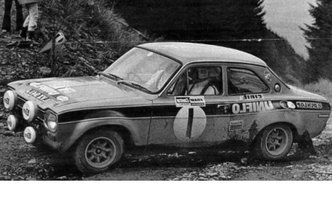 Ford Escort MKI RS 1600, No.1, Welsh Rally, 1972 Old Gold