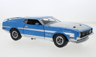 Ford Mustang Boss 351, modrá, 1971