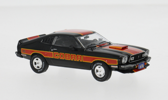 Ford Mustang II Cobra, čierna/dekor, 1977