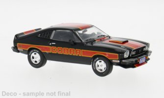 Ford Mustang II Cobra, čierna/dekor, 1977