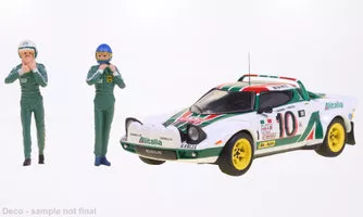 Lancia Stratos HF, No.10, Monte Carlo Rally, Monte Carlo Winner with 2 figurines