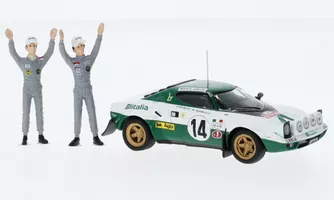 Lancia Stratos HF, No.14, Rally Monte Carlo , Winner Monte Carlo Series 1 with figurines 1975