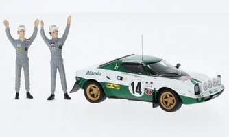 Lancia Stratos HF, No.14, Rally Monte Carlo , Winner Monte Carlo Series 1 with figurines 1975