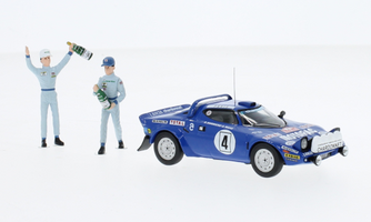Lancia Stratos HF, Nr. 4, Rallye Monte Carlo, Sieger Monte Carlo mit 2 Figuren
