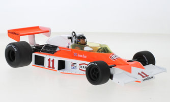 McLaren M23, č. 11, tím Marlboro McLaren, Marlboro, formula 1, GP Francúzska, s nálepkami, J.Hunt, 1976