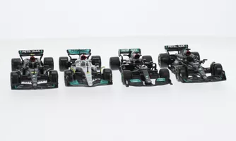 Mercedes set  2x W14, W13 and W12 TEAM MERCEDES-AMG Petronas Formula One