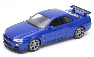 Nissan Skyline GT-R (R34), blue