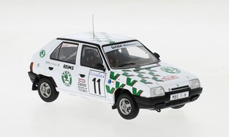 Škoda Favorit, No.11, Rally WM, Rely Monte Carlo , E.Triner/J.Klima, 1993