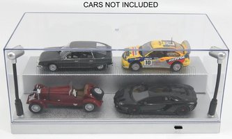 PVC box for 1:43 models with LED lighting - silver