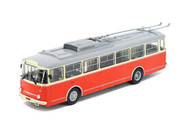 Skoda 9TR trolleybus in the colors of the Brno transport company