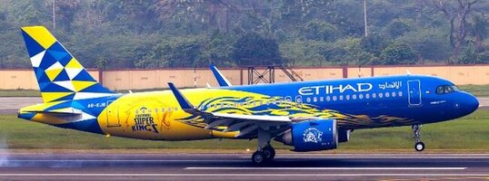 Airbus A320neo Etihad Airways "Chennai Super Kings"