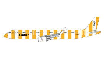 Airbus A321 Condor (nové prevedenie: žlté pruhy/slnko)