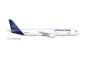 Airbus A321 P2F Lufthansa Cargo – "Hello Europe"