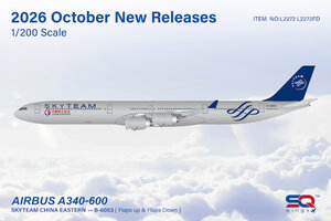 Airbus A340-600 China Eastern Airlines SkyTeam Flaps Down