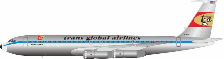 Boeing 707-300 Trans Global Airlines 