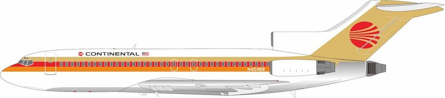 Boeing 727-100 Continental Airlines red