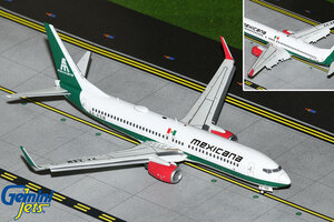 Boeing 737-800 Mexicana "klapky dole"