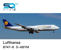 Boeing 747-8 Lufthansa 5-starHansa Flaps Down