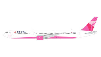 Boeing 767-400ER Delta Air Lines "breast cancer pink plane"