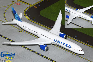 Boeing 787-10 Dreamliner United Airlines klapky dolů