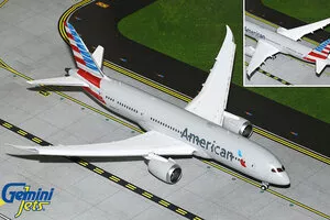 Boeing 787-9 Dreamliner American Airlines flaps down