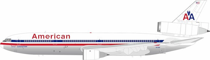 Douglas DC10-10 American Airlines Polished